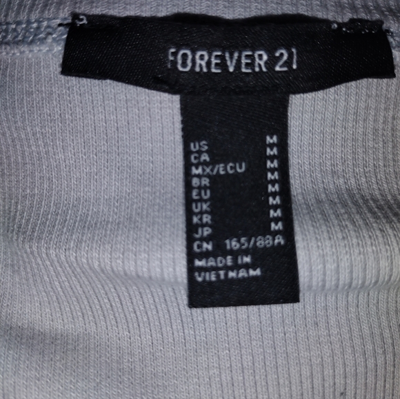 Forever 21 Crop Long-sleeve T-shirt- size Medium - Picture 6 of 6